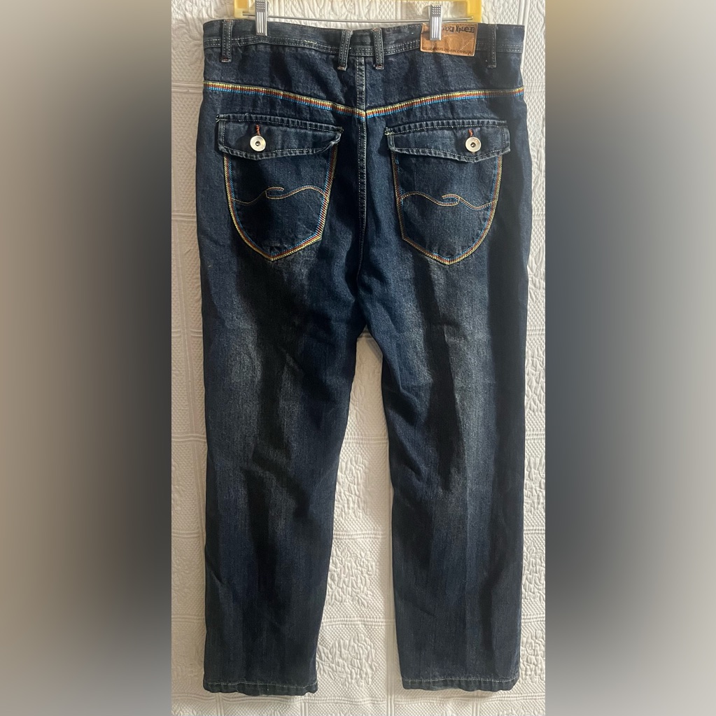 Vintage Y2k Brooklyn Xpress Loose Straight Leg Jeans Size 36 36x34